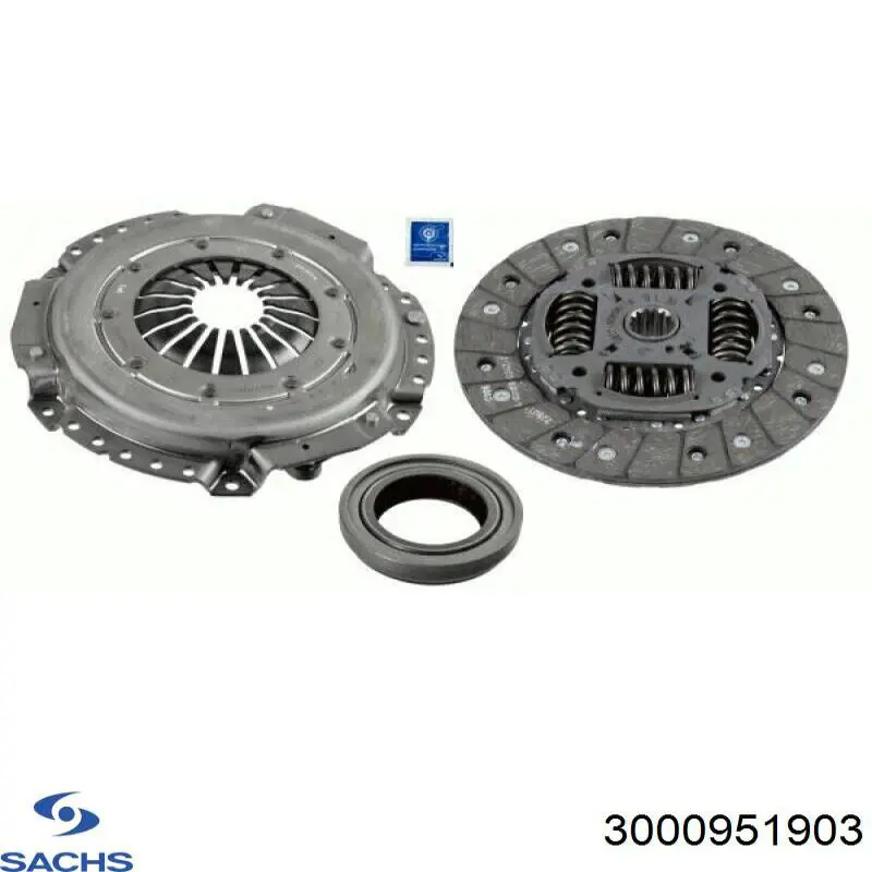 Купити 3000951903 Sachs Комплект зчеплення (диск, корзина, підшипник)