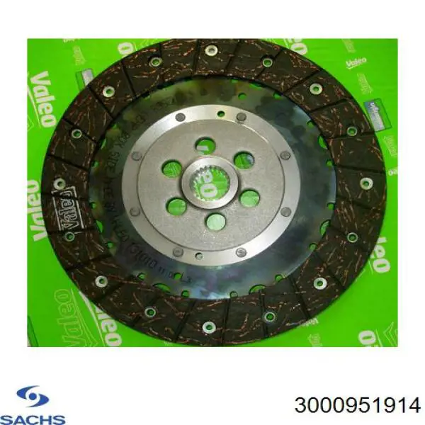 Купити 3000951914 Sachs Комплект зчеплення (диск, корзина, підшипник)