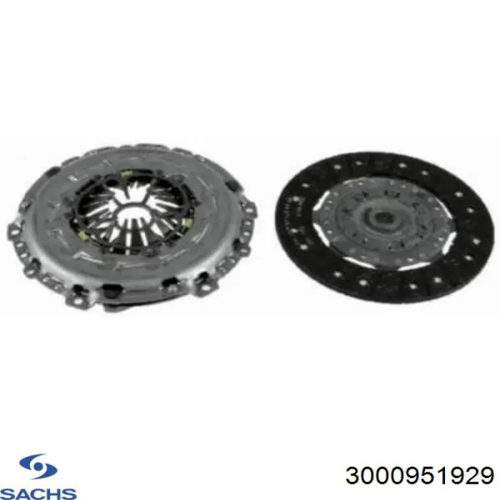 Комплект зчеплення (3 частини) Sachs 3000951929 ціна, від 228.84 USD