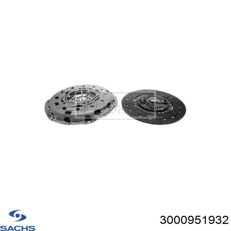 Купити 3000951932 Sachs Комплект зчеплення (диск, корзина, підшипник)
