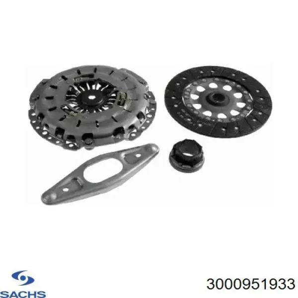 Комплект зчеплення (3 частини) Sachs 3000951933 ціна, від 232.39 USD