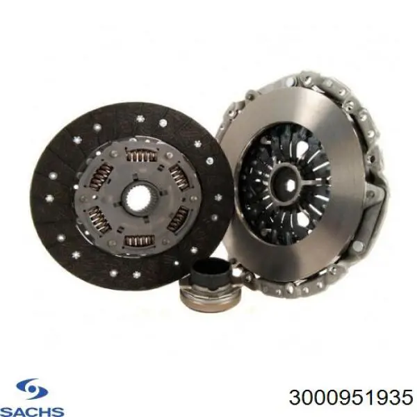 Комплект зчеплення (3 частини) Sachs 3000951935 ціна, від 249.71 USD