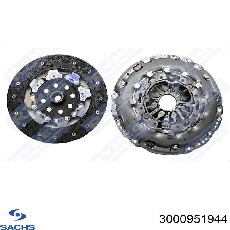 Купити 3000951944 Sachs Комплект зчеплення (диск, корзина, підшипник)