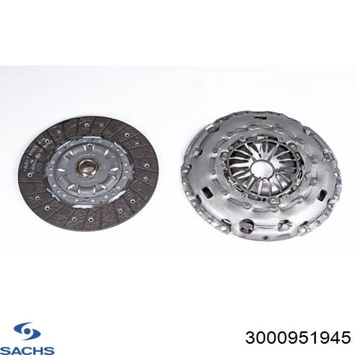 Комплект зчеплення (3 частини) Sachs 3000951945 ціна, від 251.72 USD