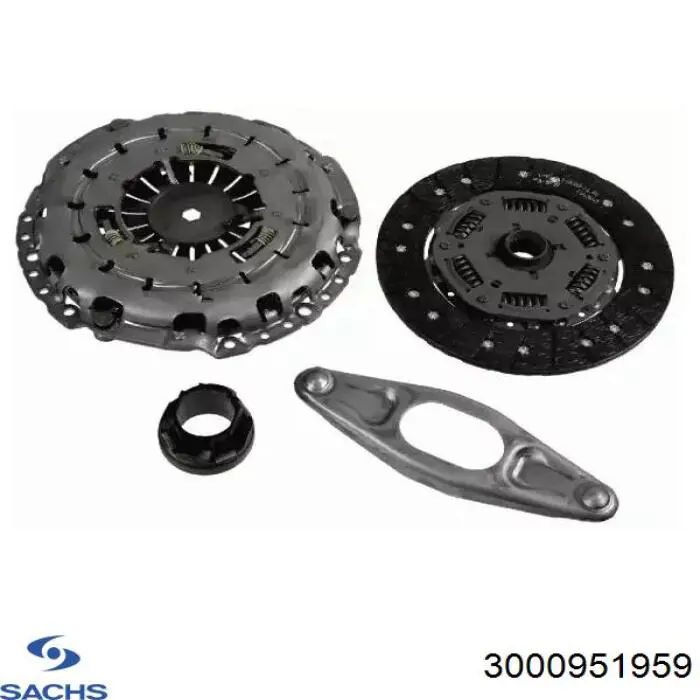 Купити 3000951959 Sachs Комплект зчеплення (диск, корзина, підшипник)