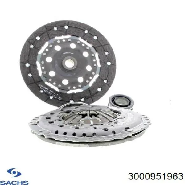 Комплект зчеплення (3 частини) Sachs 3000951963 ціна, від 186.87 USD