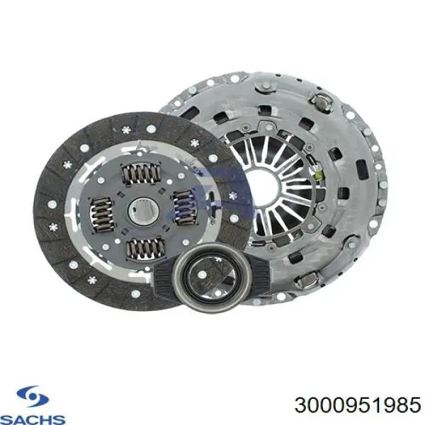 Комплект зчеплення (3 частини) Sachs 3000951985 ціна, від 385.93 USD