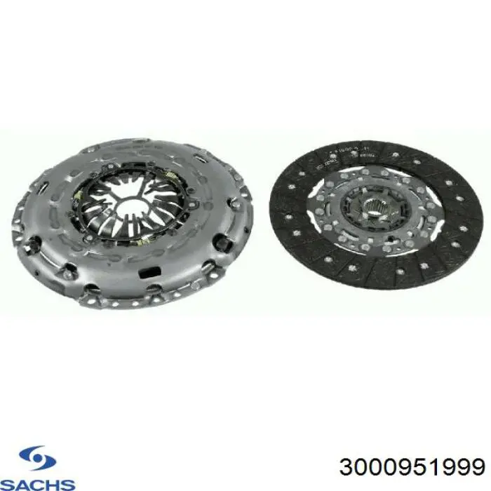 Комплект зчеплення (3 частини) Sachs 3000951999 ціна, від 220.55 USD