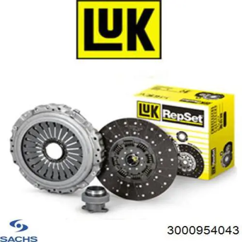 Купити 3000954043 Sachs Комплект зчеплення (диск, корзина, підшипник)