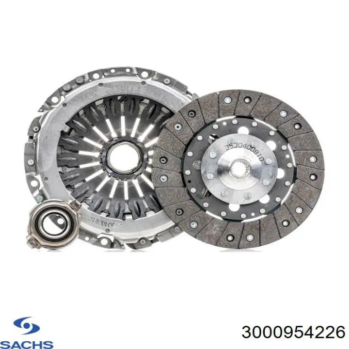 Комплект зчеплення (3 частини) Sachs 3000954226 ціна, від 140.44 USD