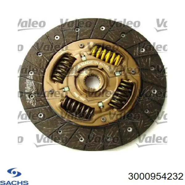 Комплект зчеплення (3 частини) Sachs 3000954232 ціна, від 143.52 USD