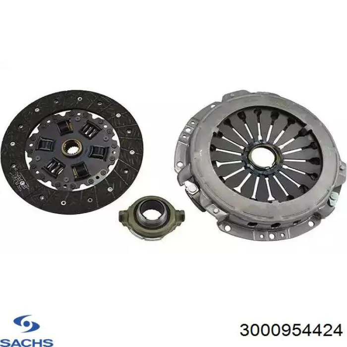 Комплект зчеплення (3 частини) Sachs 3000954424 ціна, від 271.41 USD