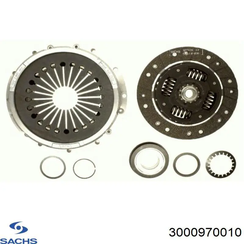 Комплект зчеплення (3 частини) Sachs 3000970010 ціна, від 261.59 USD