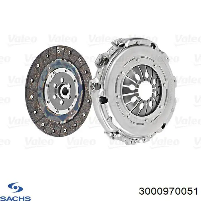 Комплект зчеплення (3 частини) Sachs 3000970051 ціна, від 204.81 USD