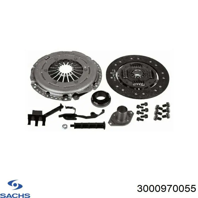 Комплект зчеплення (3 частини) Sachs 3000970055 ціна, від 230.59 USD
