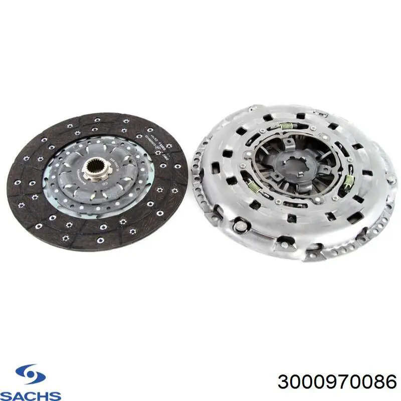 Комплект зчеплення (3 частини) Sachs 3000970086 ціна, від 207.15 USD