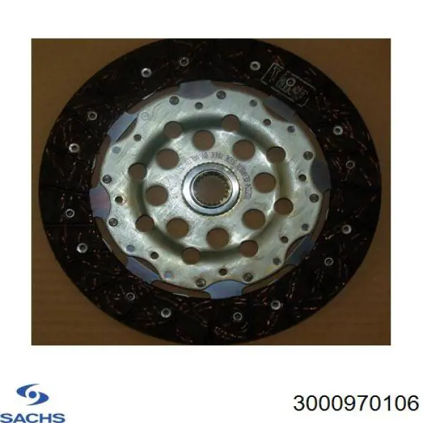 Купити 3000970106 Sachs Комплект зчеплення (диск, корзина, підшипник)