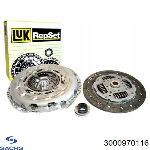 Комплект зчеплення (3 частини) Sachs 3000970116 ціна, від 239.75 USD