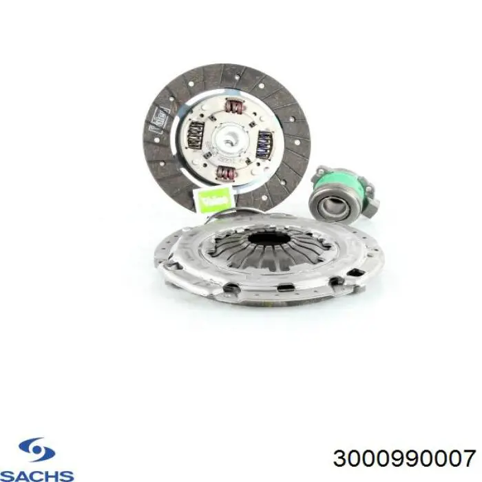 Купити 3000990007 Sachs Комплект зчеплення (диск, корзина, підшипник)