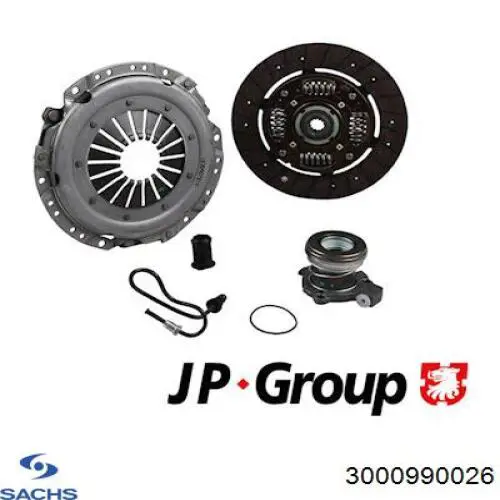Купити 3000990026 Sachs Комплект зчеплення (диск, корзина, підшипник)