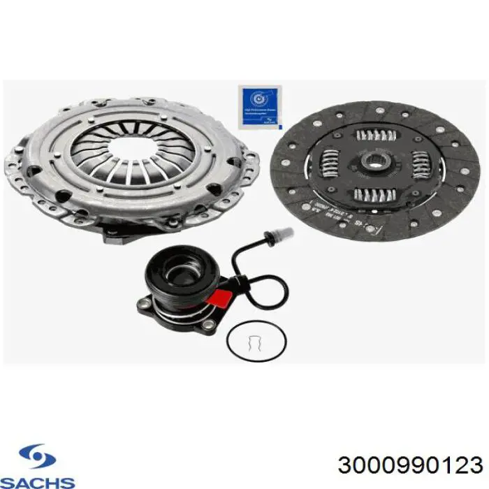 Комплект зчеплення (3 частини) Sachs 3000990123 ціна, від 184.60 USD