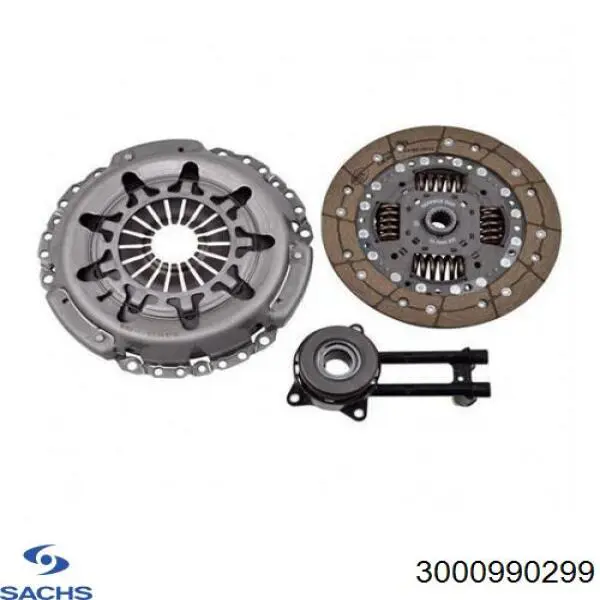 Комплект зчеплення (3 частини) Sachs 3000990299 ціна, від 160.48 USD