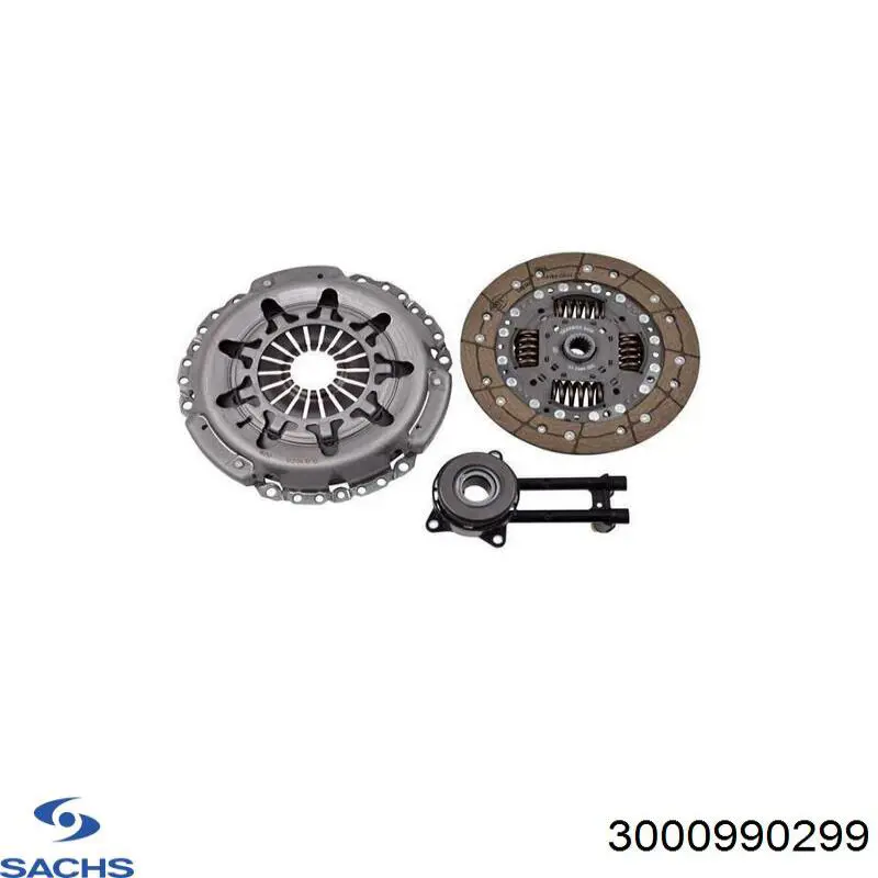 Купити 3000990299 Sachs Комплект зчеплення (диск, корзина, підшипник)