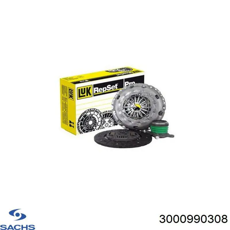 Купити 3000990308 Sachs Комплект зчеплення (диск, корзина, підшипник)