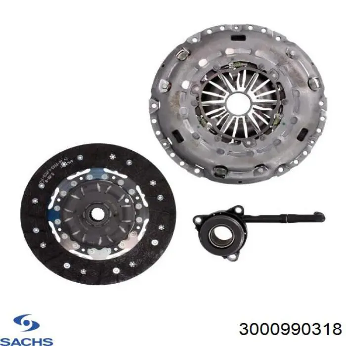 Комплект зчеплення (3 частини) Sachs 3000990318 ціна, від 295.09 USD