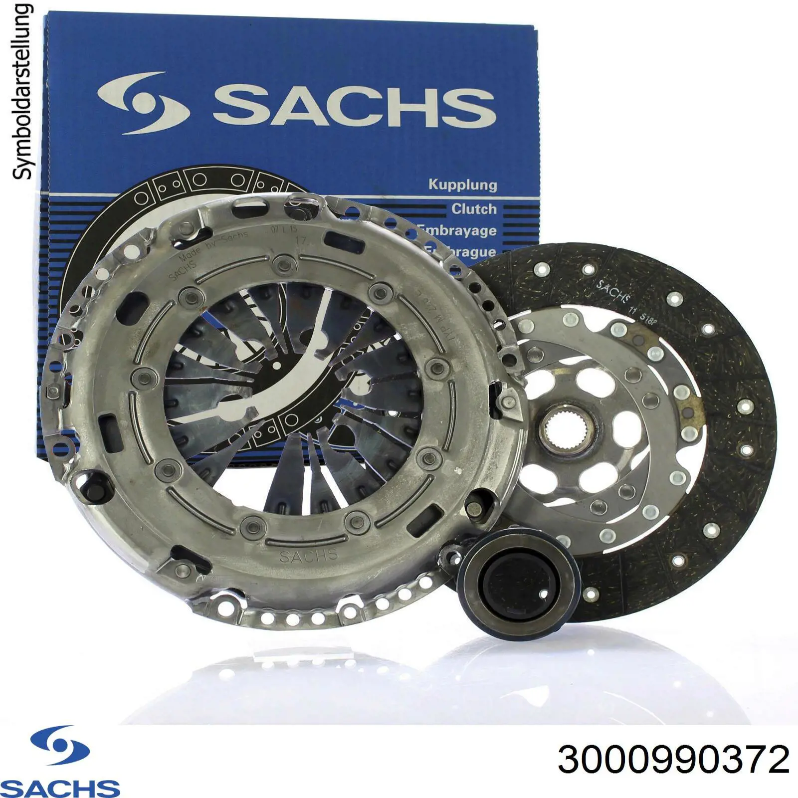Купити 3000990372 Sachs Комплект зчеплення (диск, корзина, підшипник)