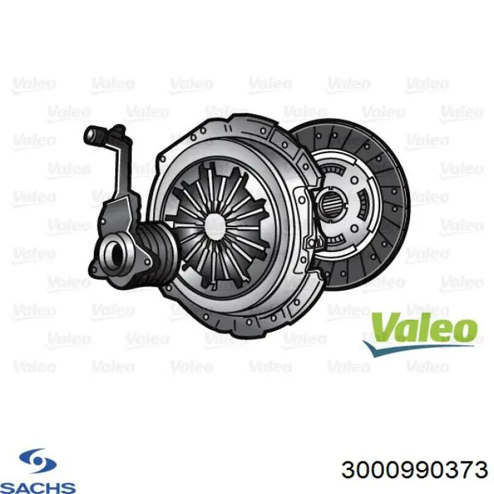 Комплект зчеплення (3 частини) Sachs 3000990373 ціна, від 280.17 USD