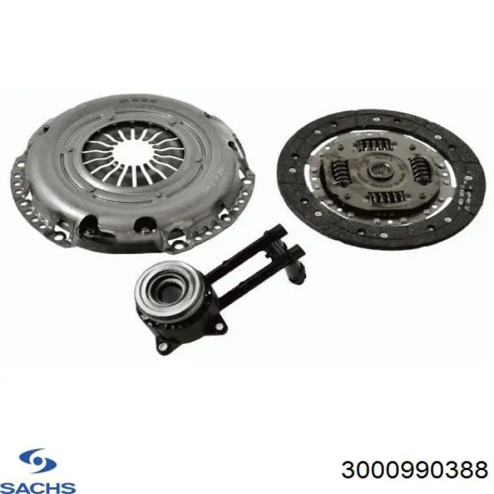 Купити 3000990388 Sachs Комплект зчеплення (диск, корзина, підшипник)