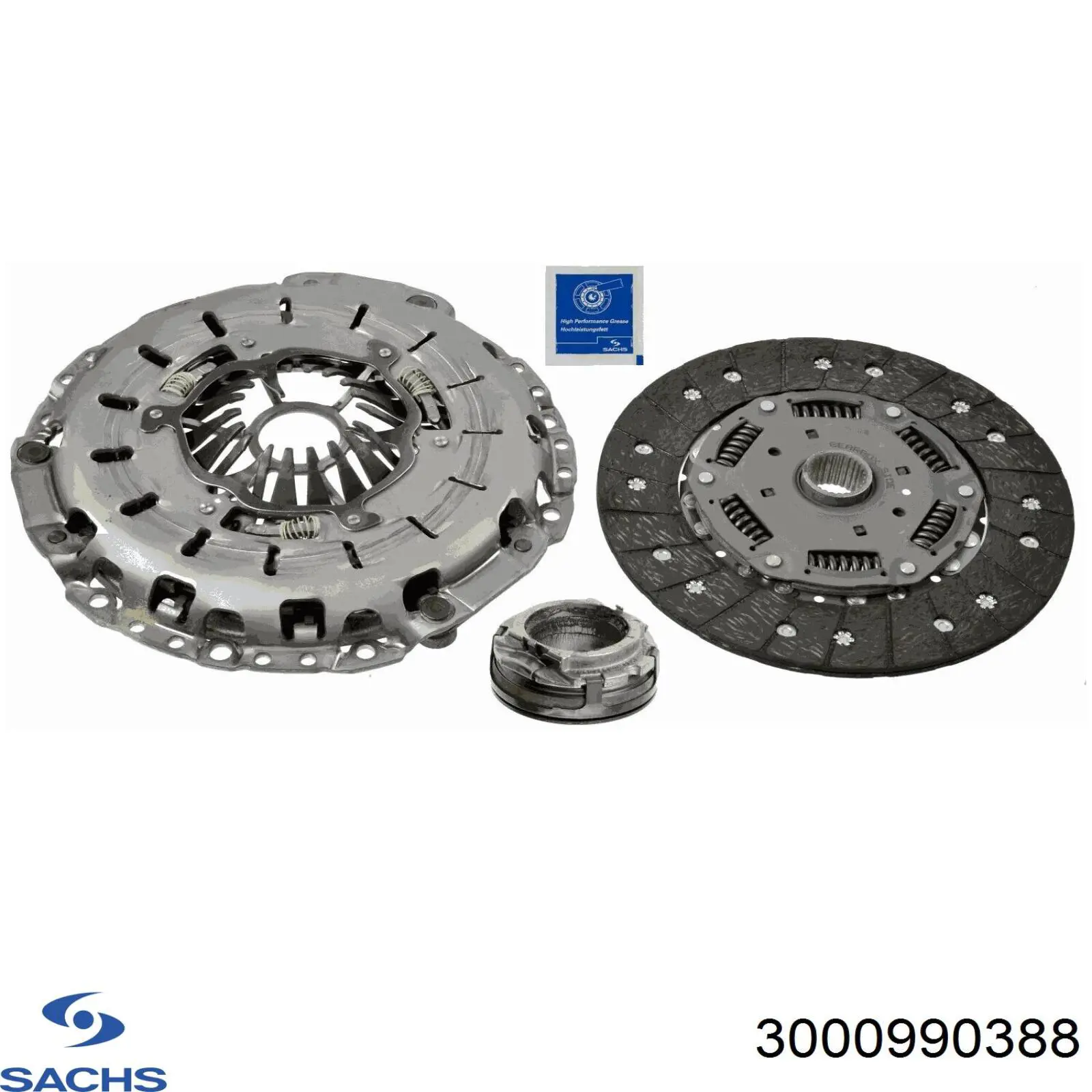 3000990388 Sachs Зчеплення в зборі