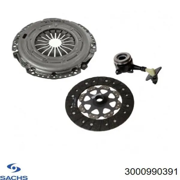 Комплект зчеплення (3 частини) Sachs 3000990391 ціна, від 205.22 USD