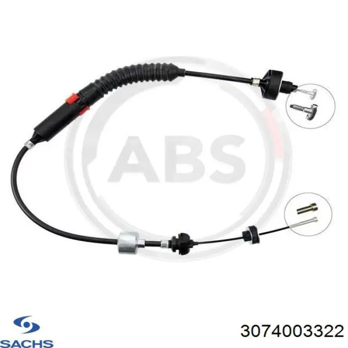 Трос зчеплення Sachs 3074003322 ціна, від 17.96 USD