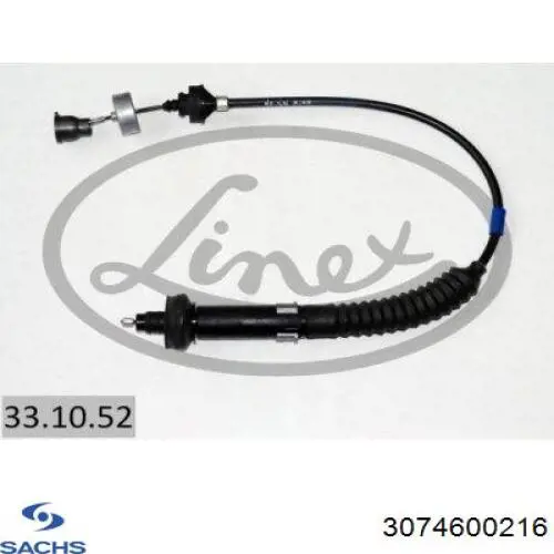 Трос зчеплення 3074600216 Sachs