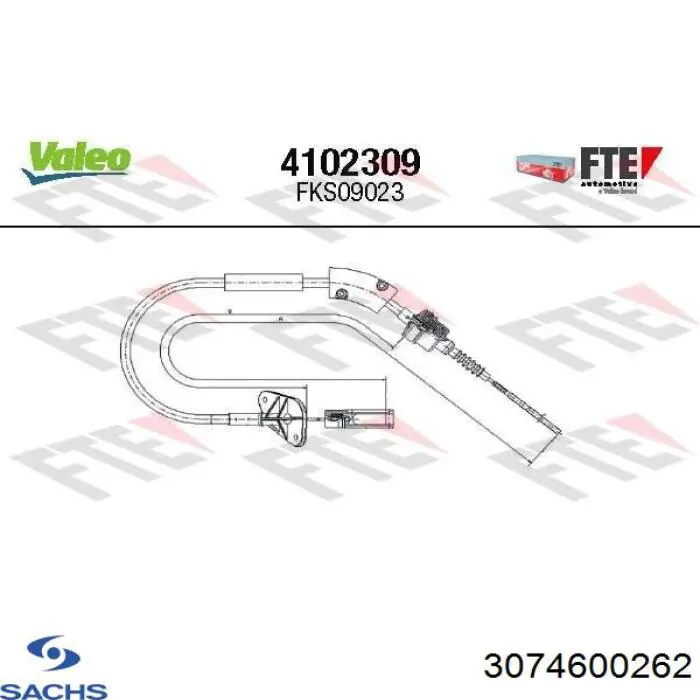55196302 Fiat/Alfa/Lancia Трос зчеплення