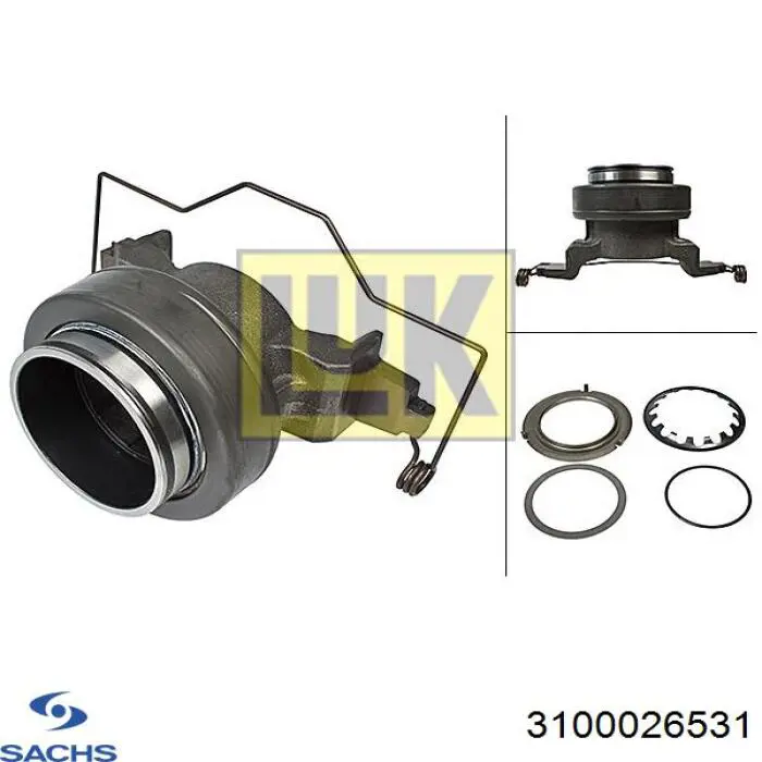 Вижимний підшипник Sachs 3100026531 ціна, від 180.89 USD