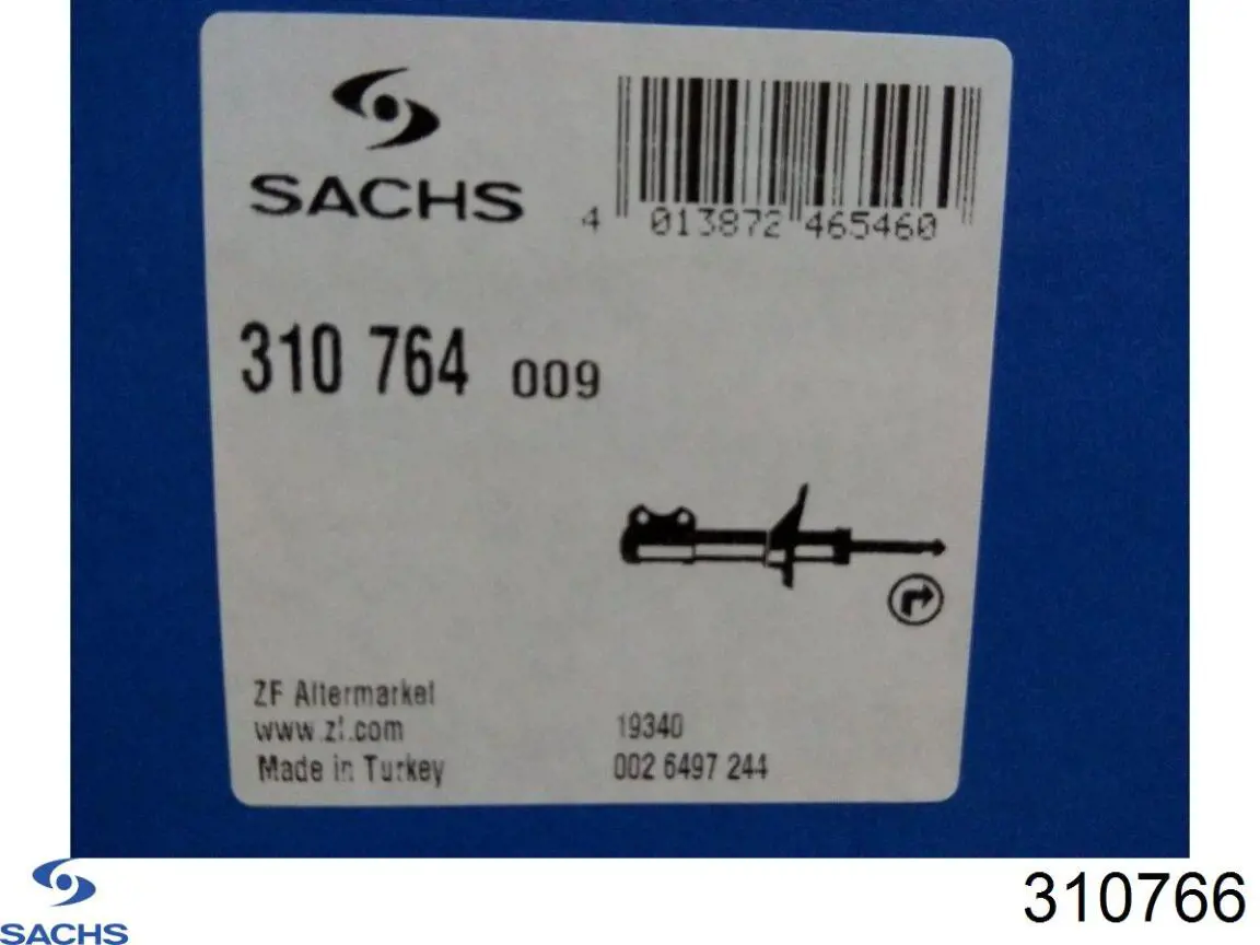Стойка амортизатора передняя Sachs 310766 ціна, від 57.44 USD