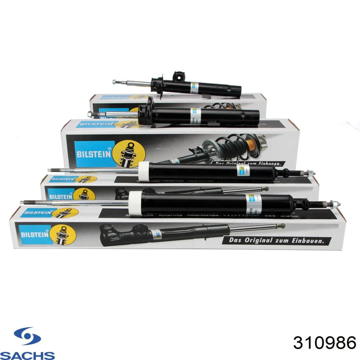 Амортизатор передній, правий Sachs 310986 ціна, від 57.39 USD