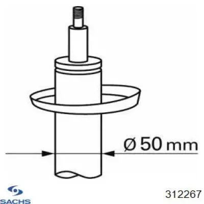 Купити 312267 Sachs Амортизатор передньої підвіски