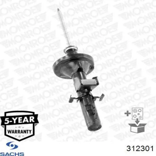 Амортизатор задній Sachs 312301 ціна, від 72.54 USD