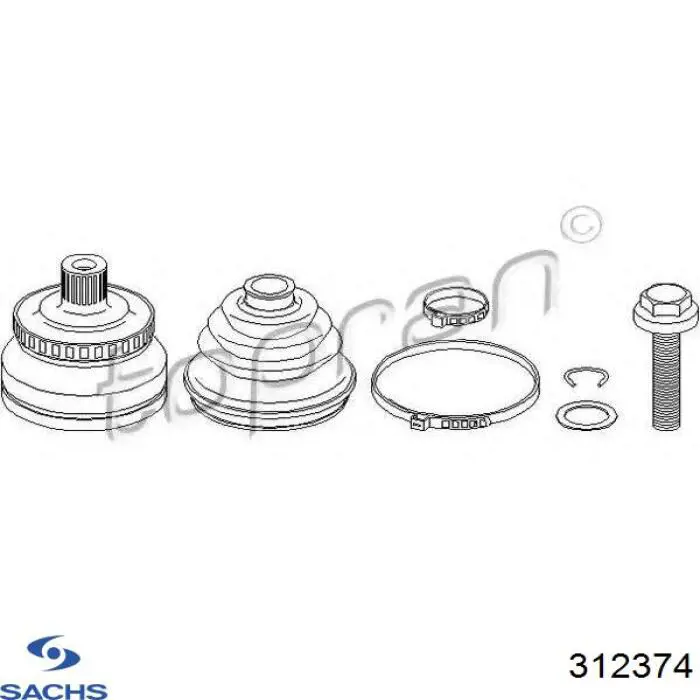 Амортизатор передній 312374 Sachs