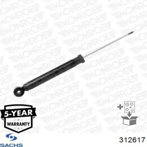 Амортизатор задній 312617 Sachs