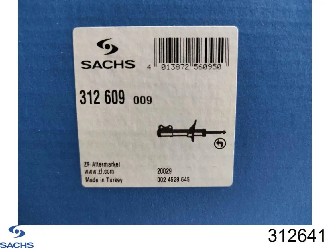 Купити 312641 Sachs Стійка амортизатора задня