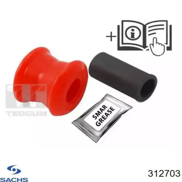 Купити 312703 Sachs Стійка амортизатора задня