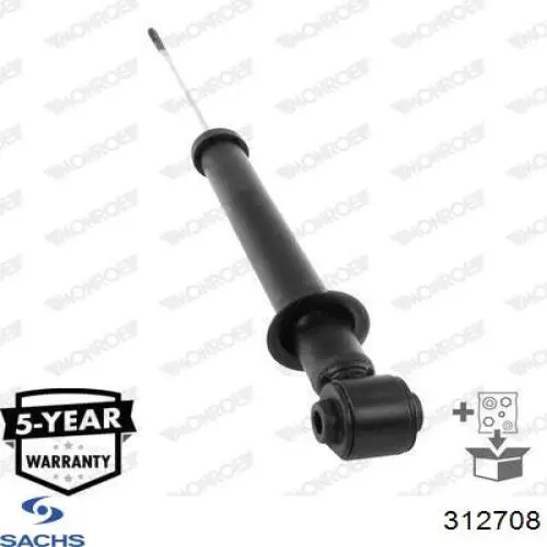 Амортизатор задній Sachs 312708 ціна, від 133.90 USD