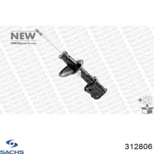 Амортизатор передній, правий Sachs 312806 ціна, від 41.67 USD