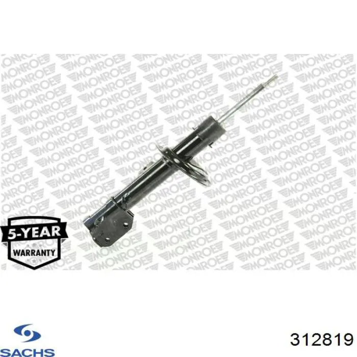 Амортизатор передньої підвіски, лівий Sachs 312819 ціна, від 57.01 USD