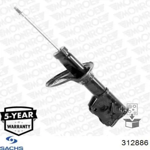 Купити 312886 Sachs Амортизатор передній, правий